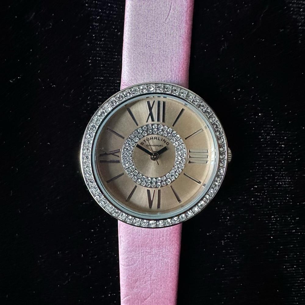 Stuhrling Original Pink and Silver Women's Watch